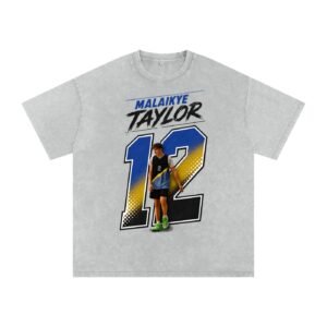 Malaikye Taylor Snow Washed Oversized TEE - Image 2