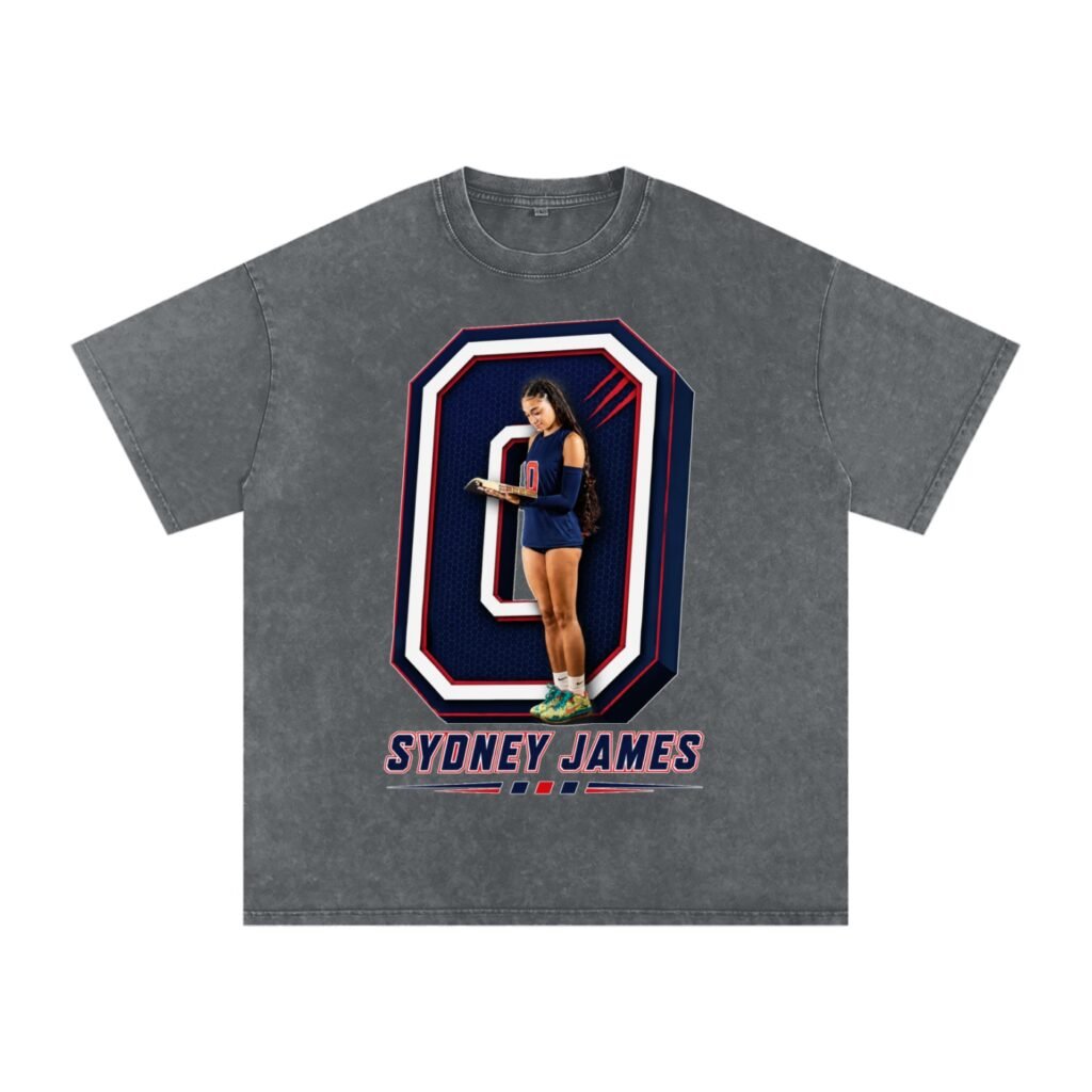 Sydney James Snow Washed Oversized TEE