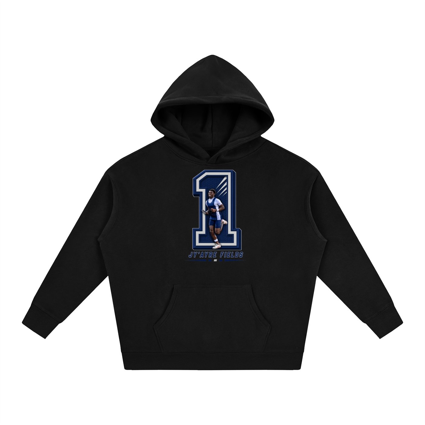 Jy'ayre Fields Oversize Fleeced Hoodie - Image 1