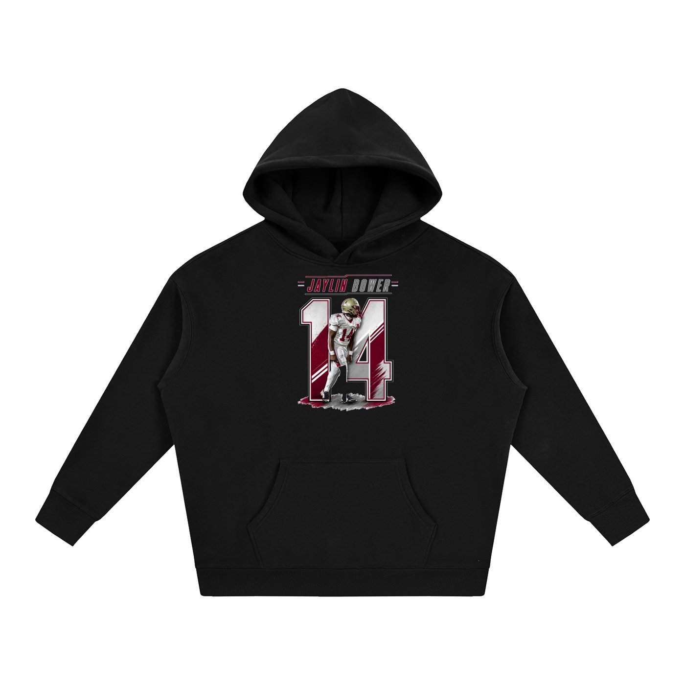 Jaylin Bower Oversize Fleeced Hoodie - Image 1