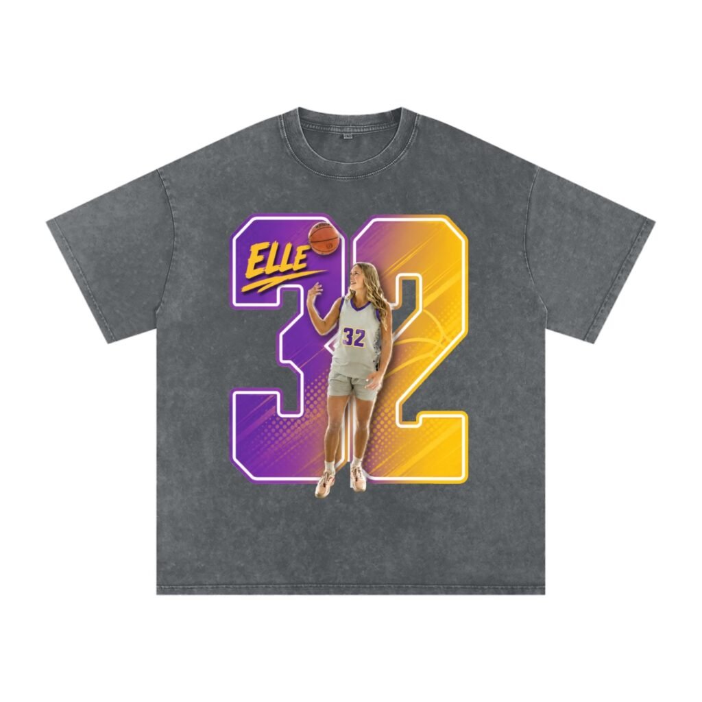 Elle Jo Johnson Snow Washed Oversized TEE