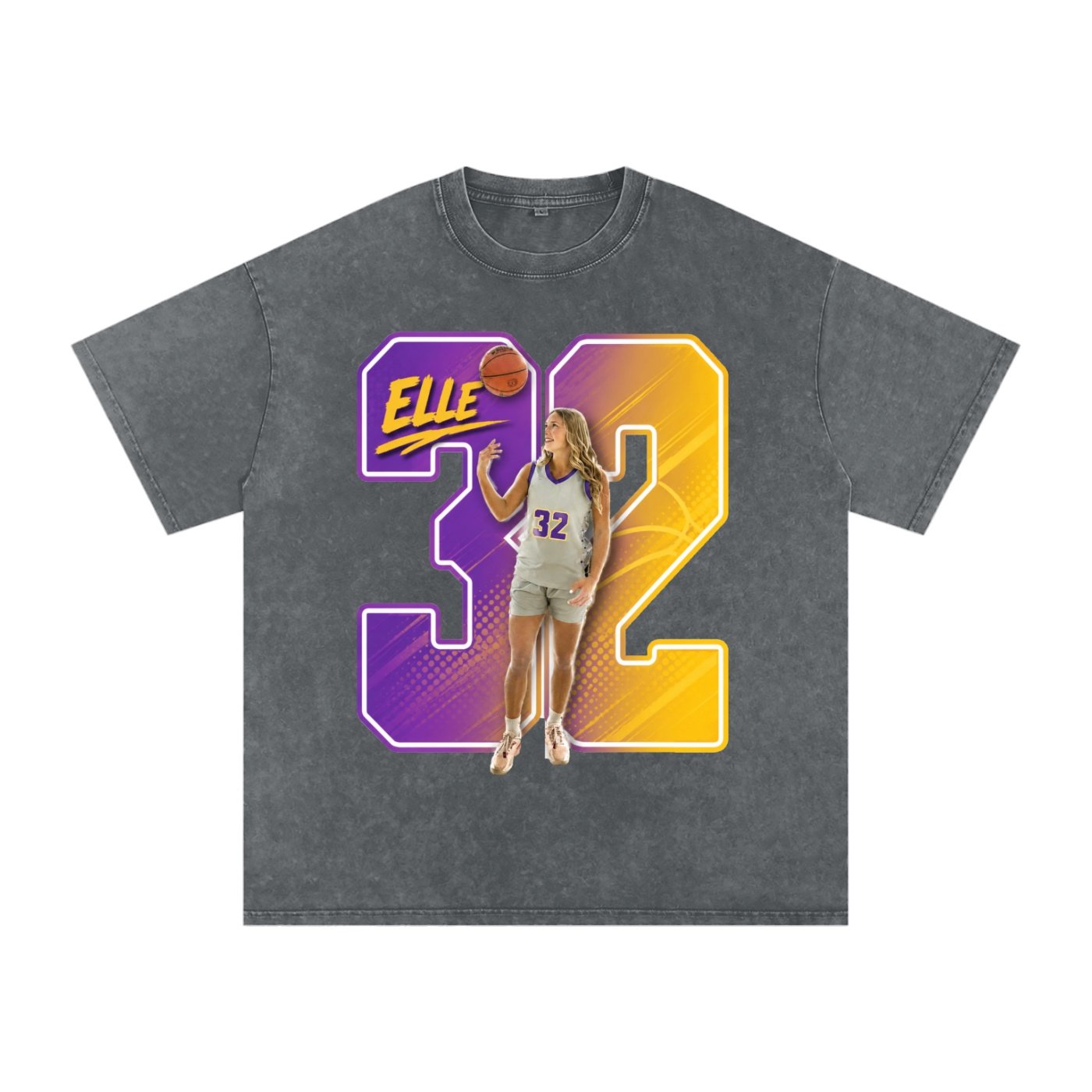 Elle Jo Johnson Snow Washed Oversized TEE - Image 4