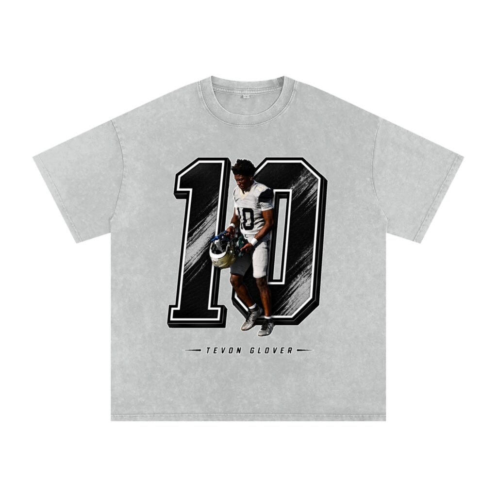 Tevon glover Snow Washed Oversized TEE