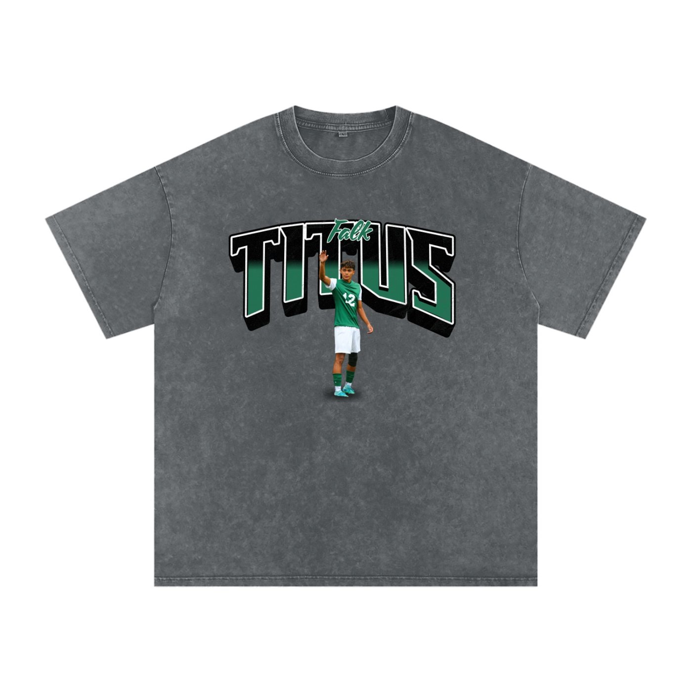 Titus Falk Snow Washed Oversized TEE - Image 4