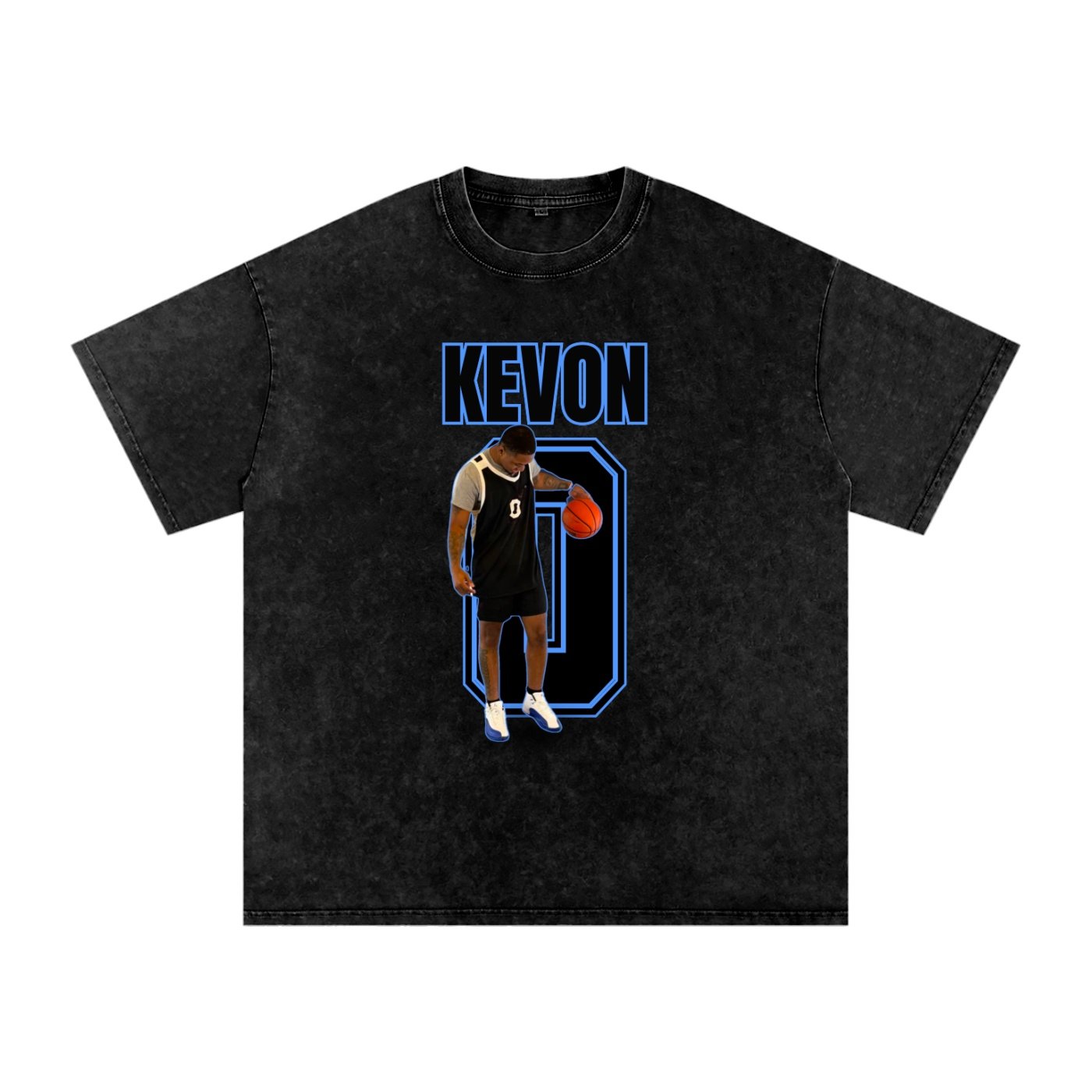 Kevon Washington Snow Washed Oversized TEE - Image 1