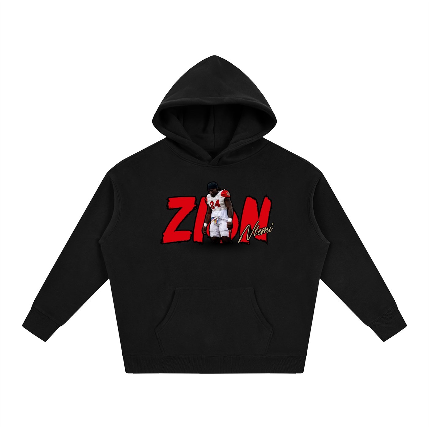 Zion Ntemi Oversize Fleeced Hoodie - Image 1