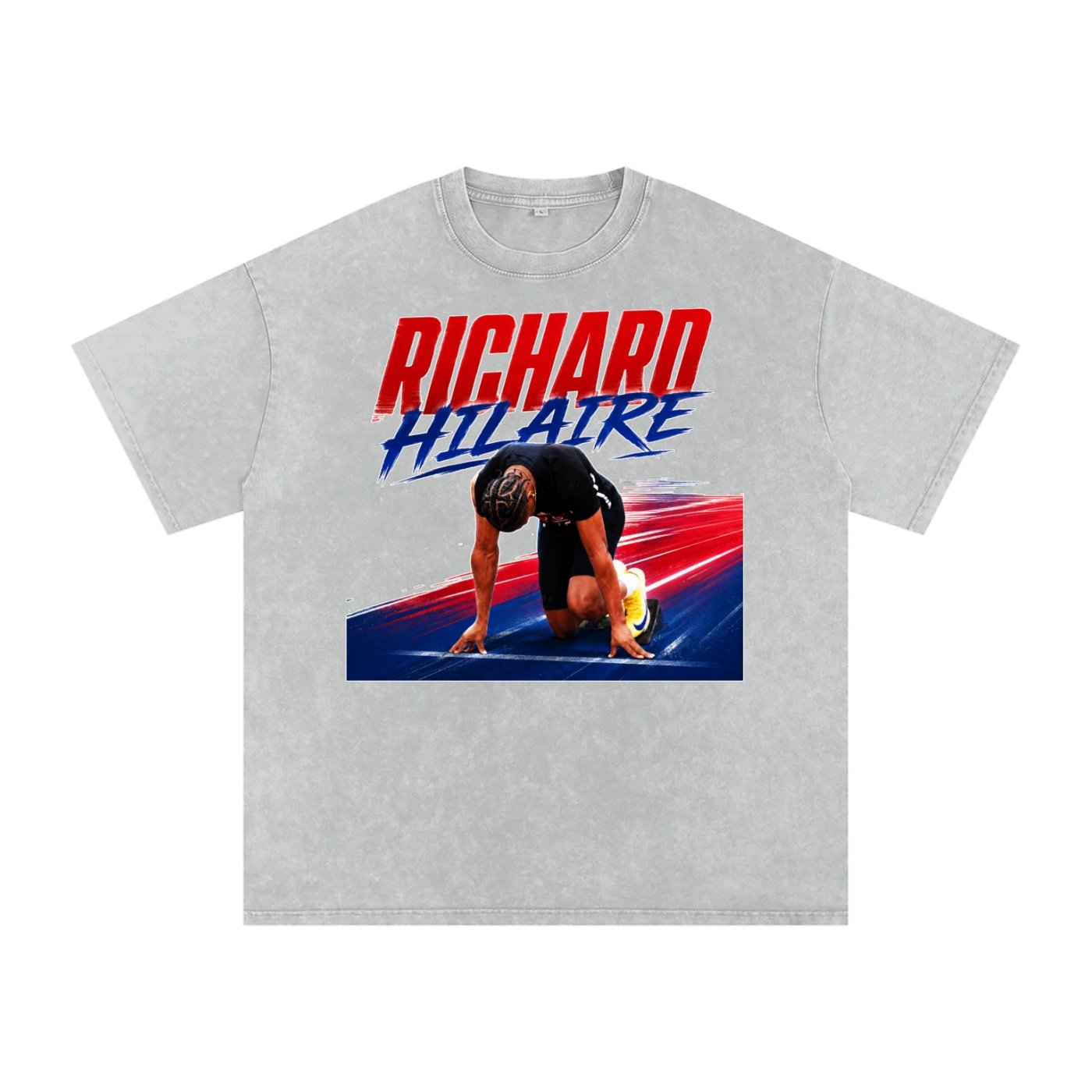 Richard Hilaire Snow Washed Oversized TEE - Image 3