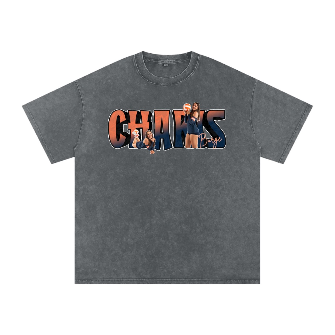 Charis Burge Snow Washed Oversized TEE - Image 3
