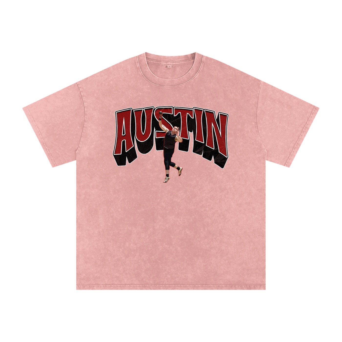Austin Snow Washed Oversized TEE - Image 5