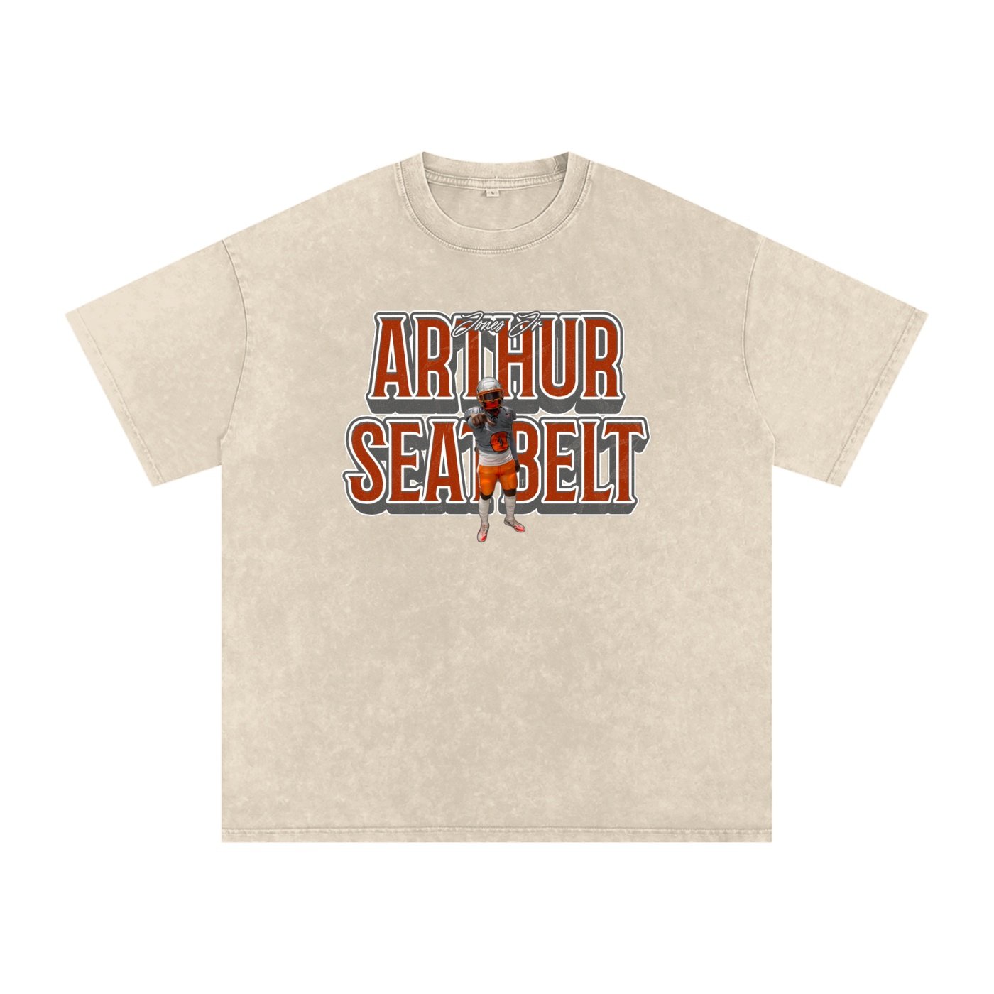 Arthur Seatbelt Jones  Snow Washed Oversized TEE - Image 2