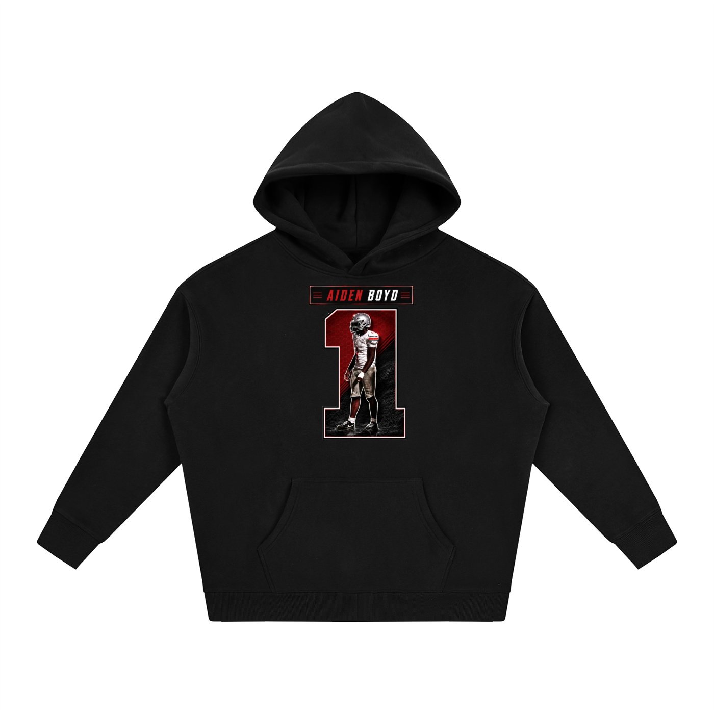Aiden Boyd Oversize Fleeced Hoodie - Image 1