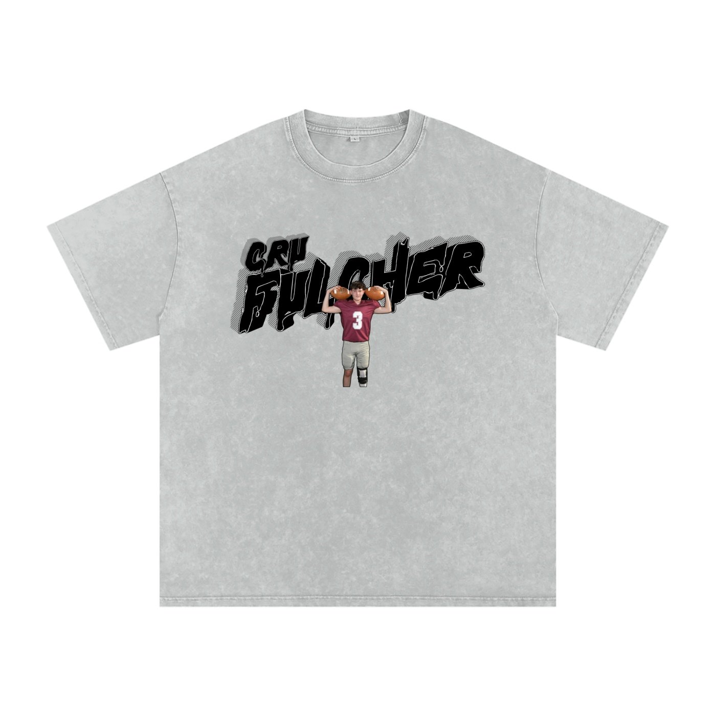 Cru Felcher  Snow Washed Oversized TEE - Image 2