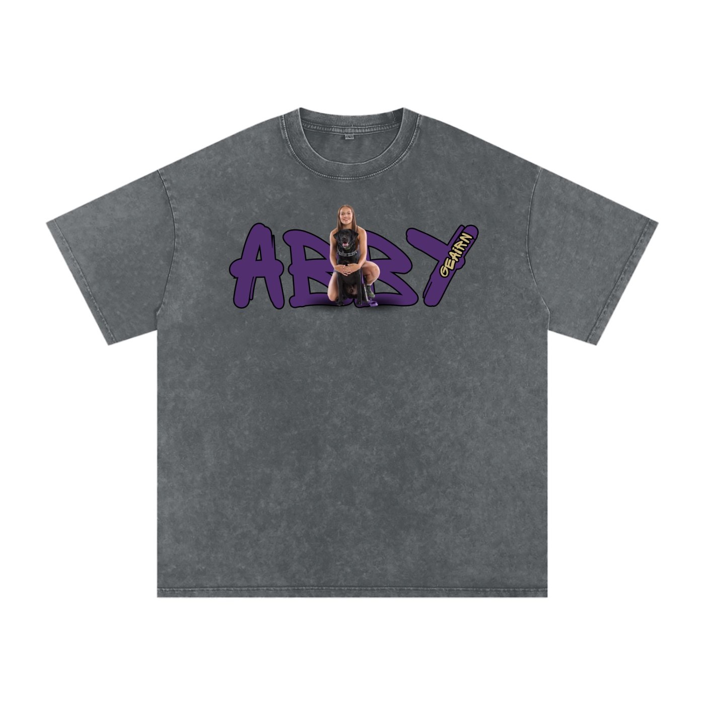 Abby Geairn Snow Washed Oversized TEE - Image 4