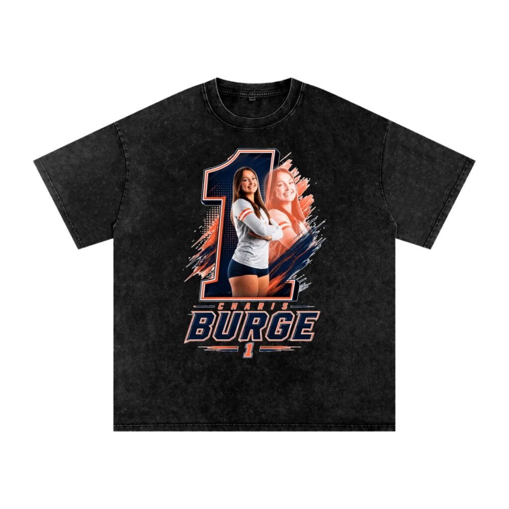 Charis Burge Snow Washed Oversized TEE