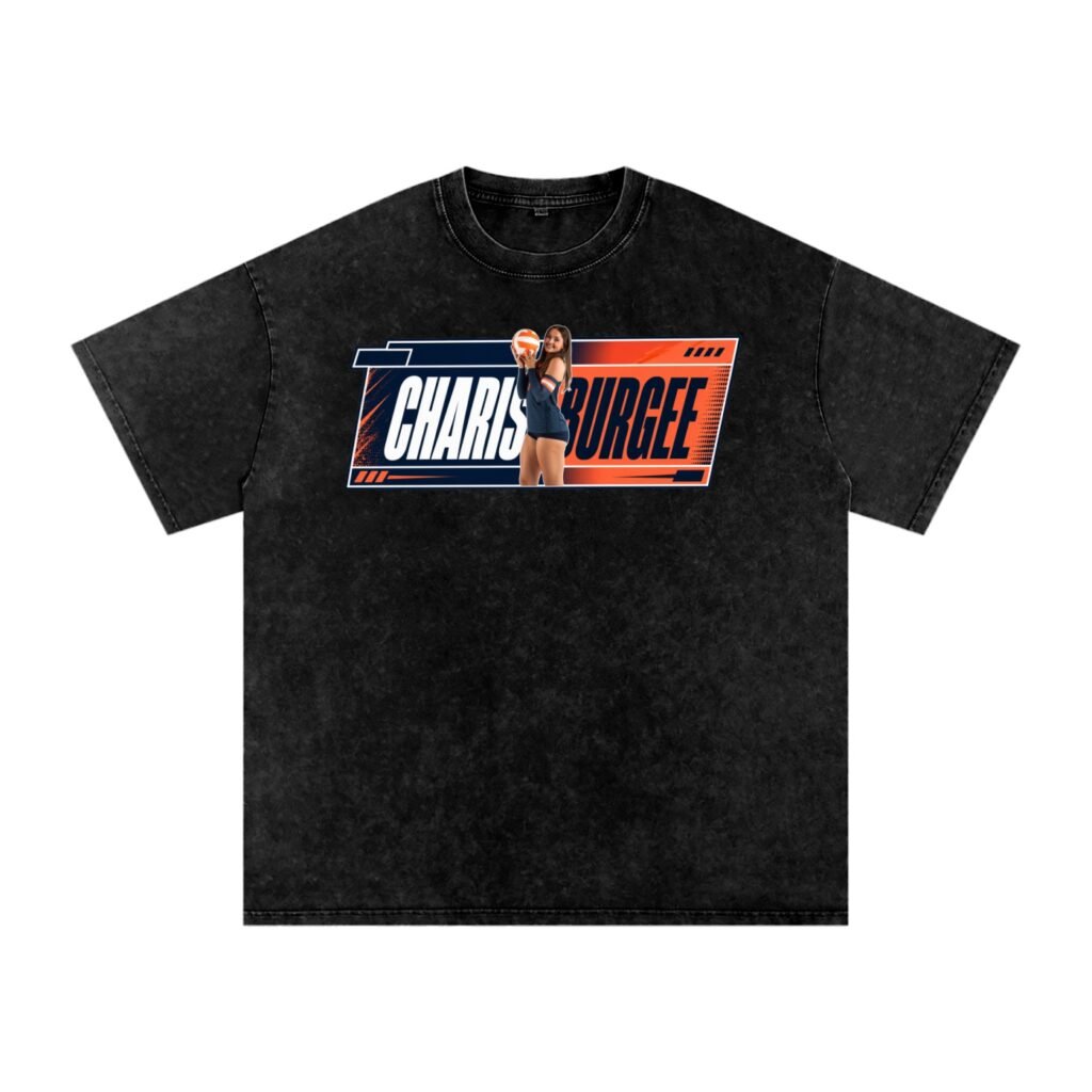 Charis Burge Snow Washed Oversized TEE