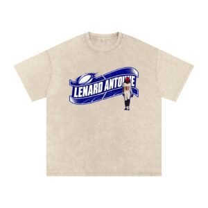 Lenard Antoine Snow Washed Oversized TEE - Image 2