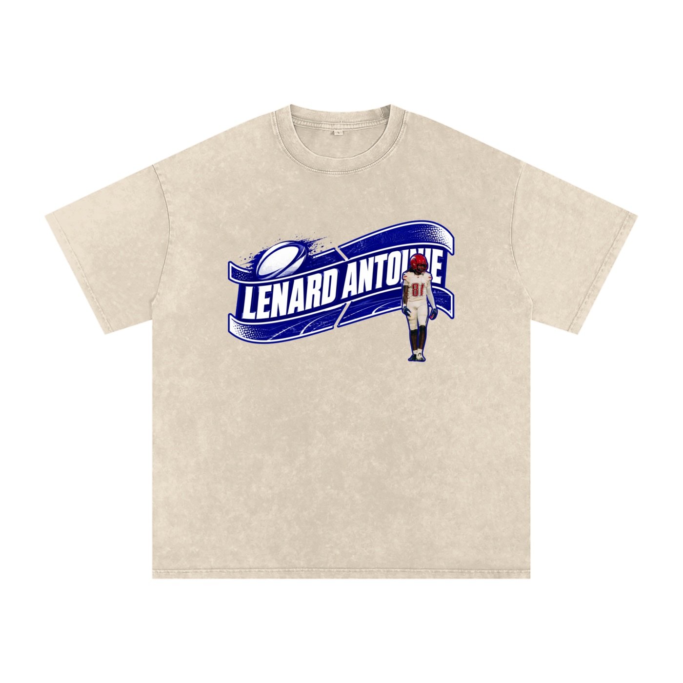 Lenard Antoine Snow Washed Oversized TEE - Image 2