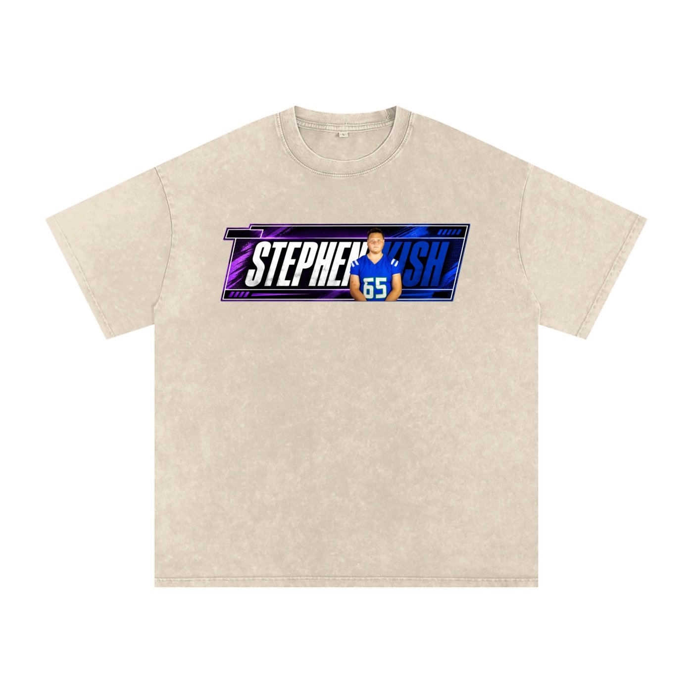 Stephen Kish Snow Washed Oversized TEE - Image 2