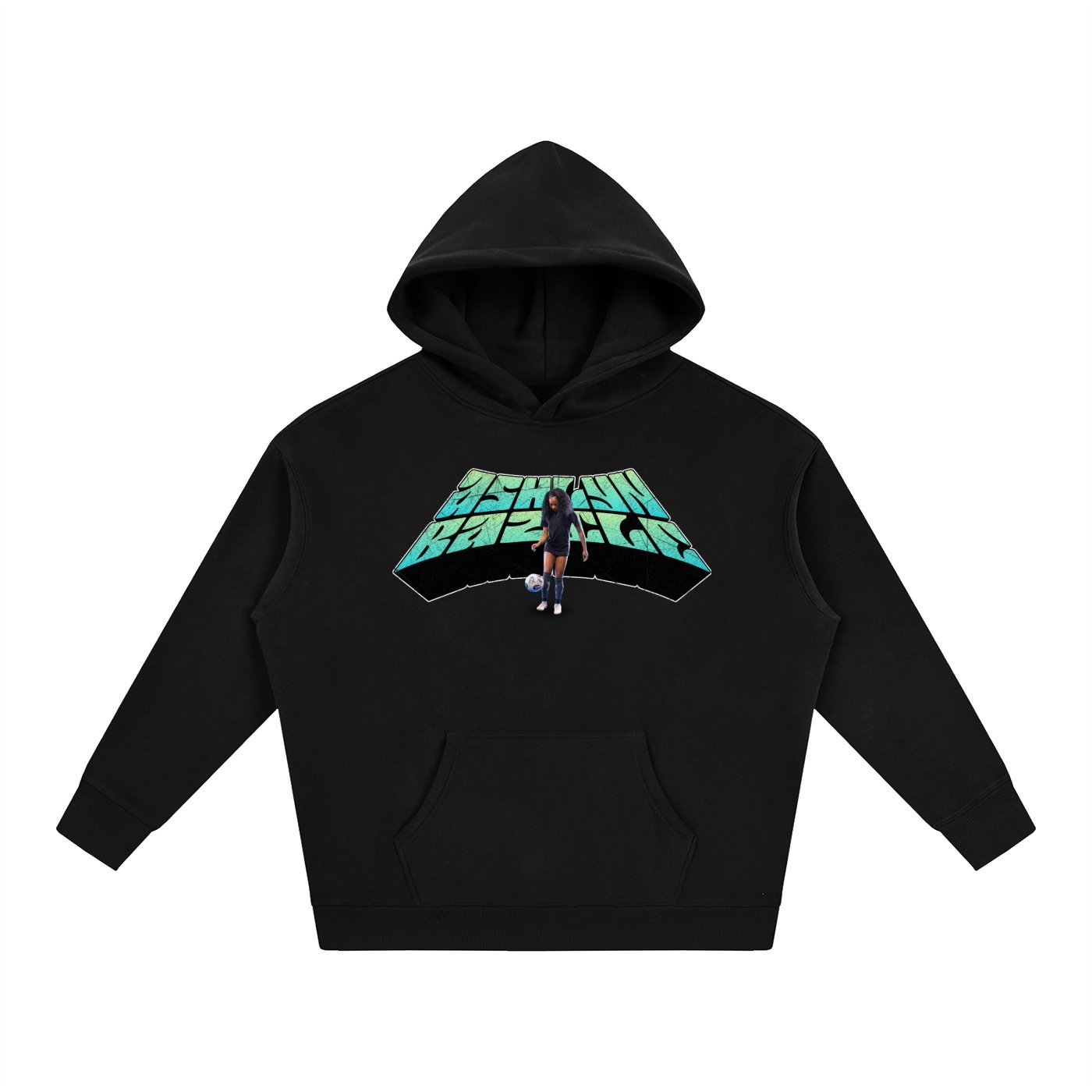 Ashlyn Bazile Oversize Fleeced Hoodie - Image 1