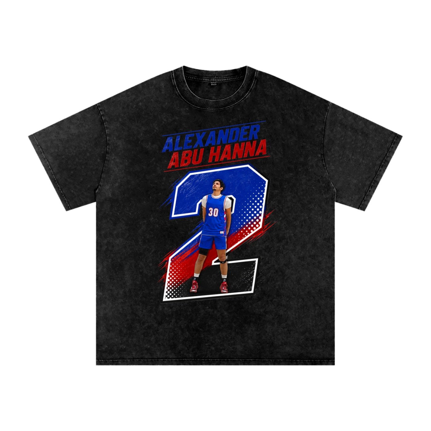 Alexander Abu Hanna Snow Washed Oversized TEE - Image 1