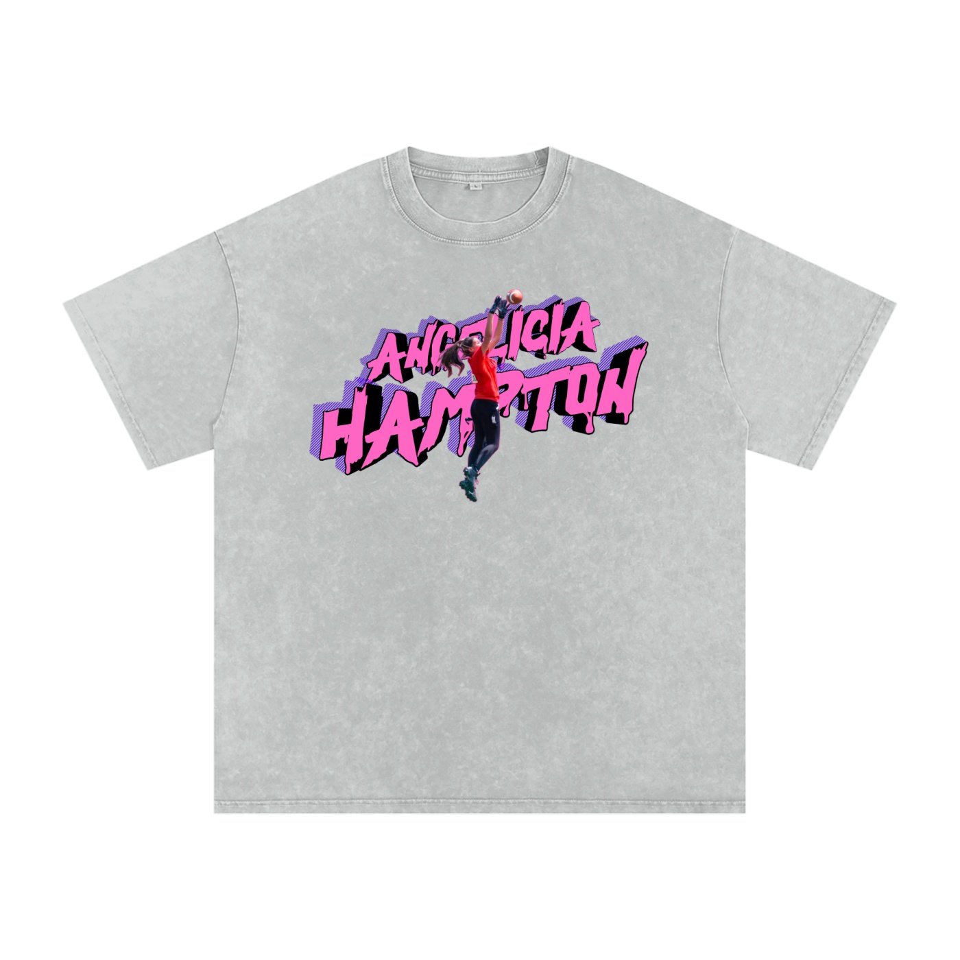 Angelicia Hampton  Snow Washed Oversized TEE - Image 3