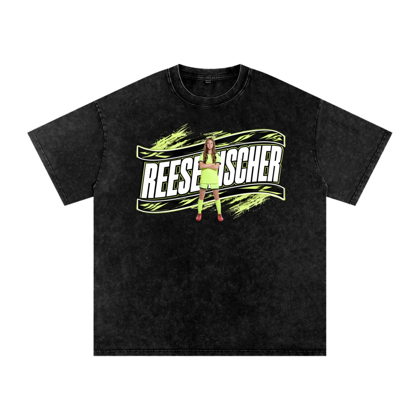 Reese Tischer Snow Washed Oversized TEE - Image 1