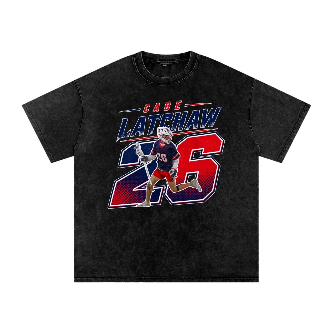 Cade Latchaw Snow Washed Oversized TEE - Image 1