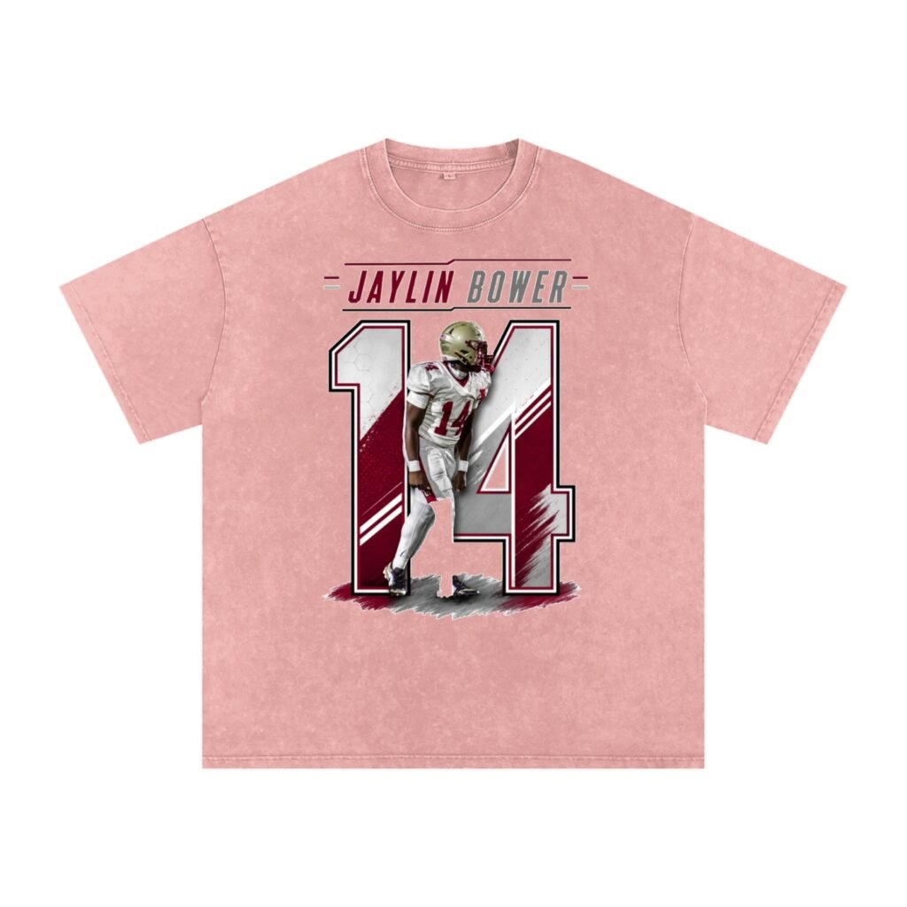 Jaylin Bower Snow Washed Oversized TEE