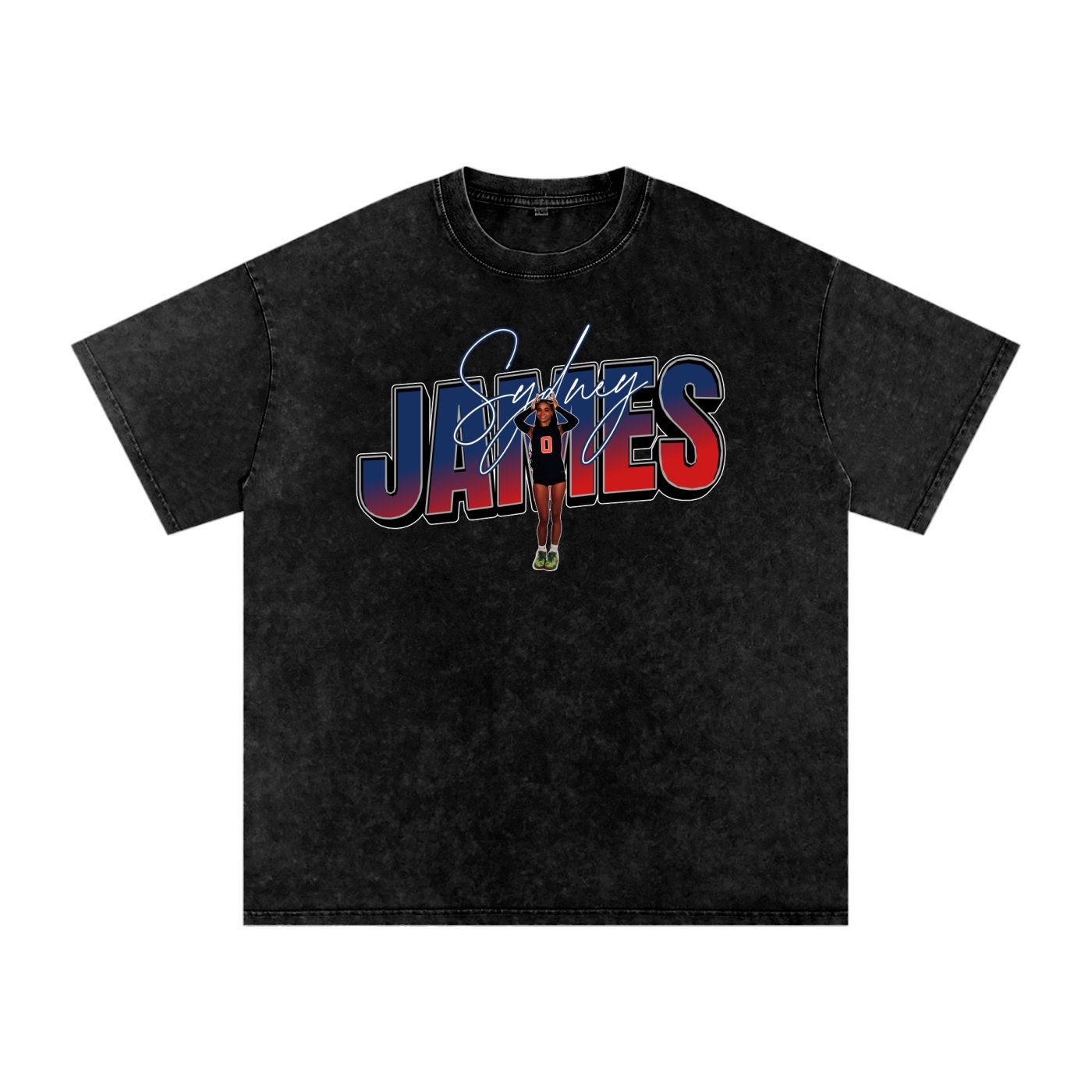 Sydney James Snow Washed Oversized TEE - Image 1