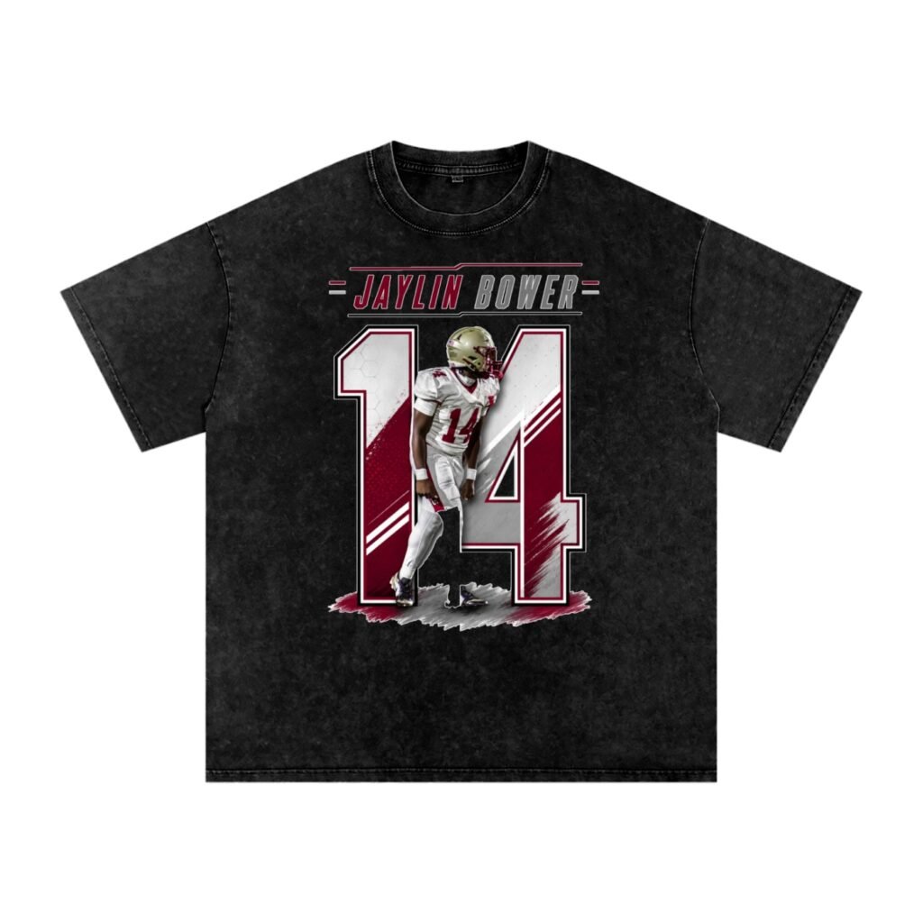 Jaylin Bower Snow Washed Oversized TEE