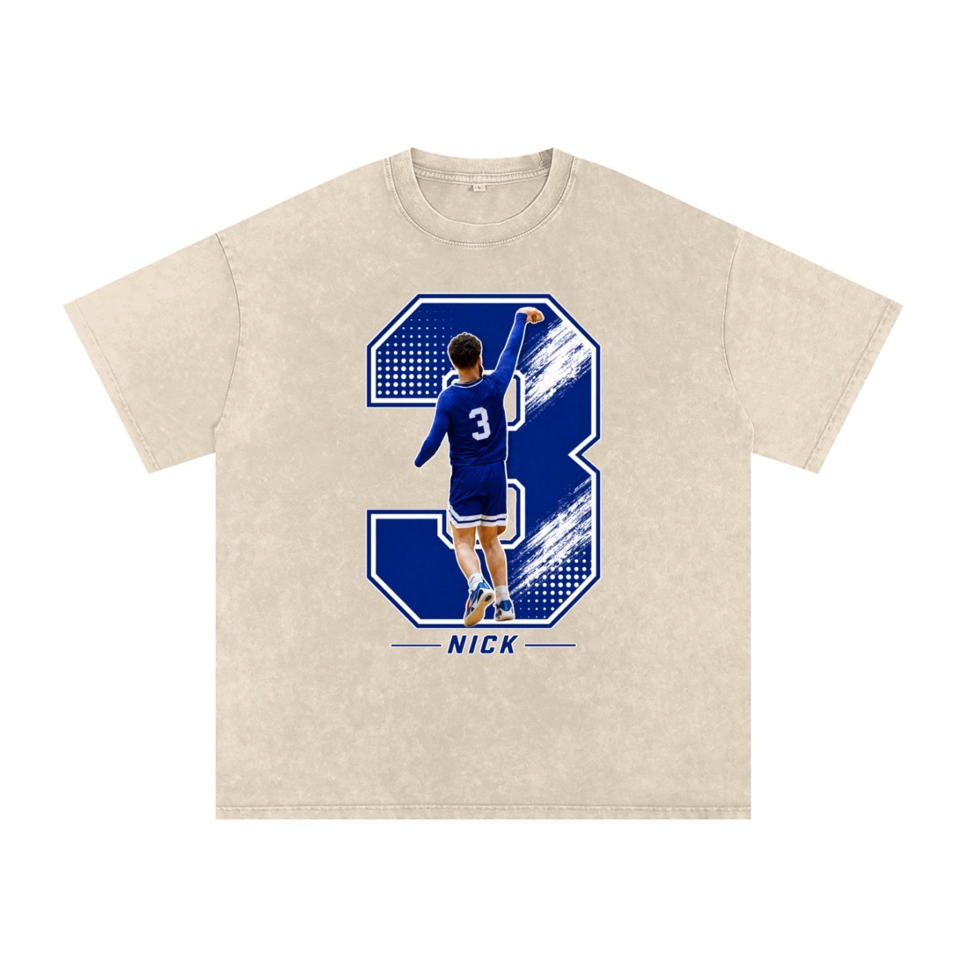 Nick Parker Snow Washed Oversized TEE - Image 2