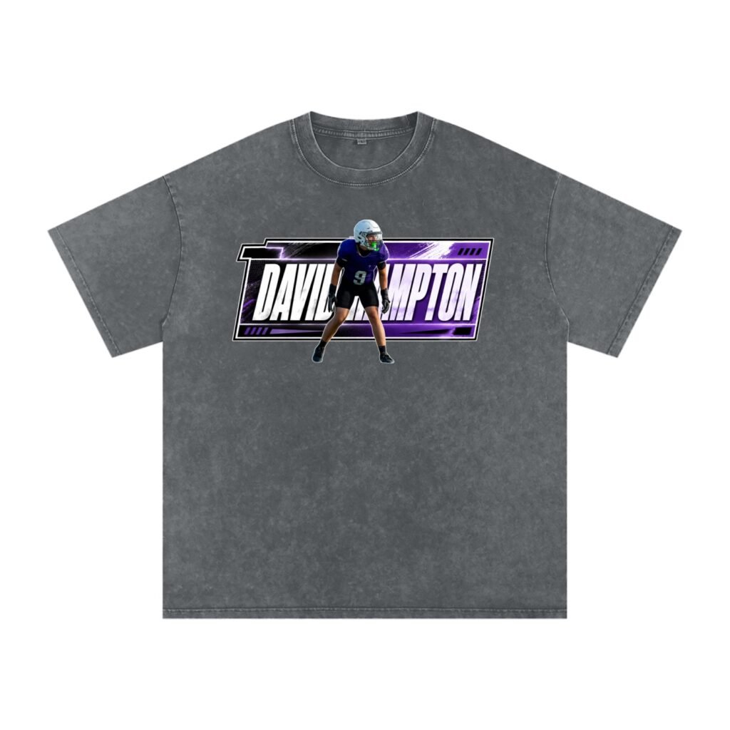 David Hampton Snow Washed Oversized TEE