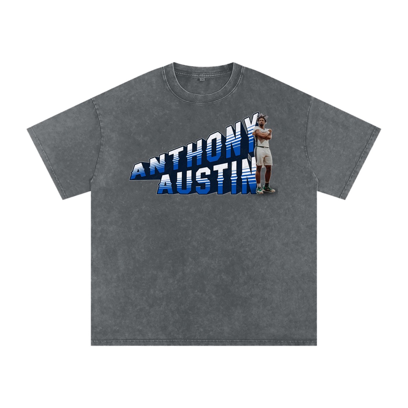 Anthony Austin Washed Oversized TEE - Image 4