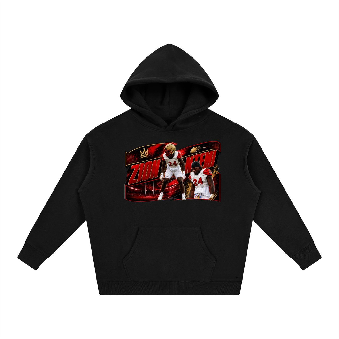 Zion Ntemi Oversize Fleeced Hoodie - Image 1