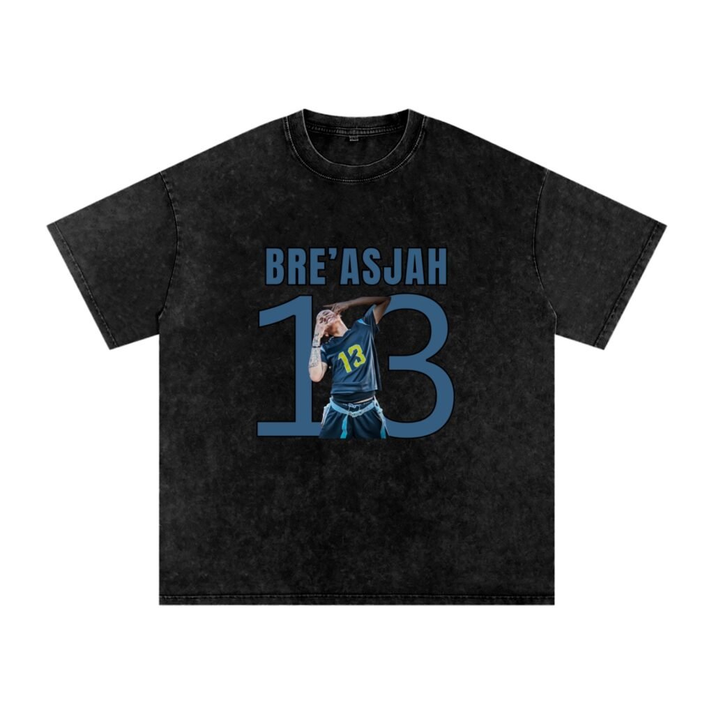 Bre'asjah Snow Washed Oversized TEE