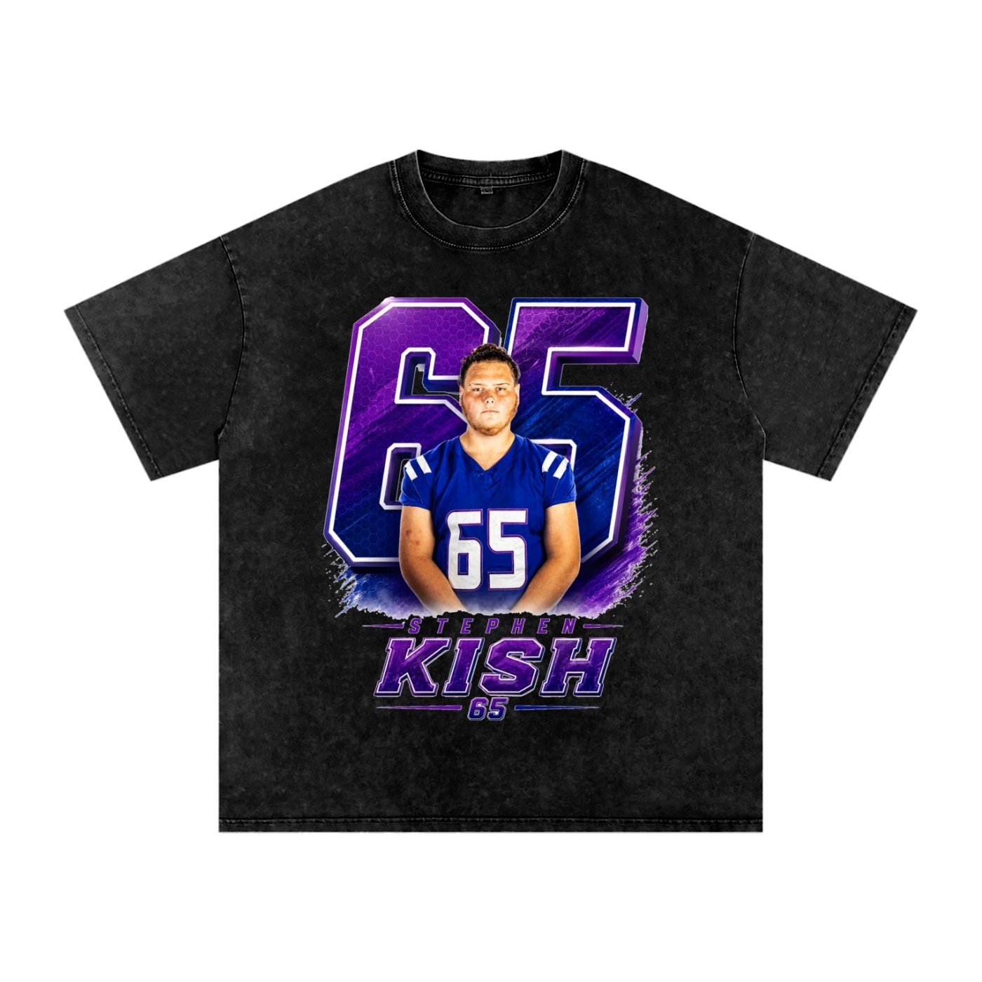 Stephen Kish Snow Washed Oversized TEE - Image 1
