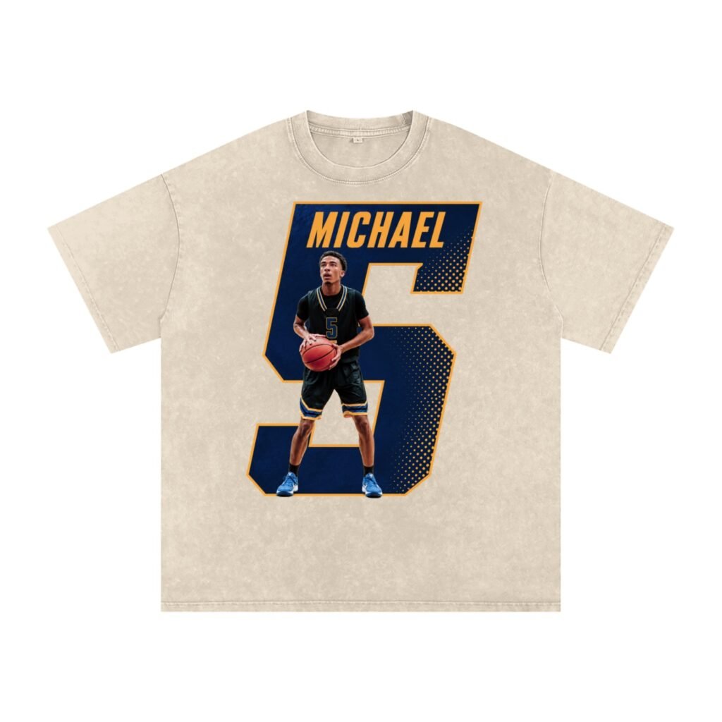 Michael Ragland Snow Washed Oversized TEE