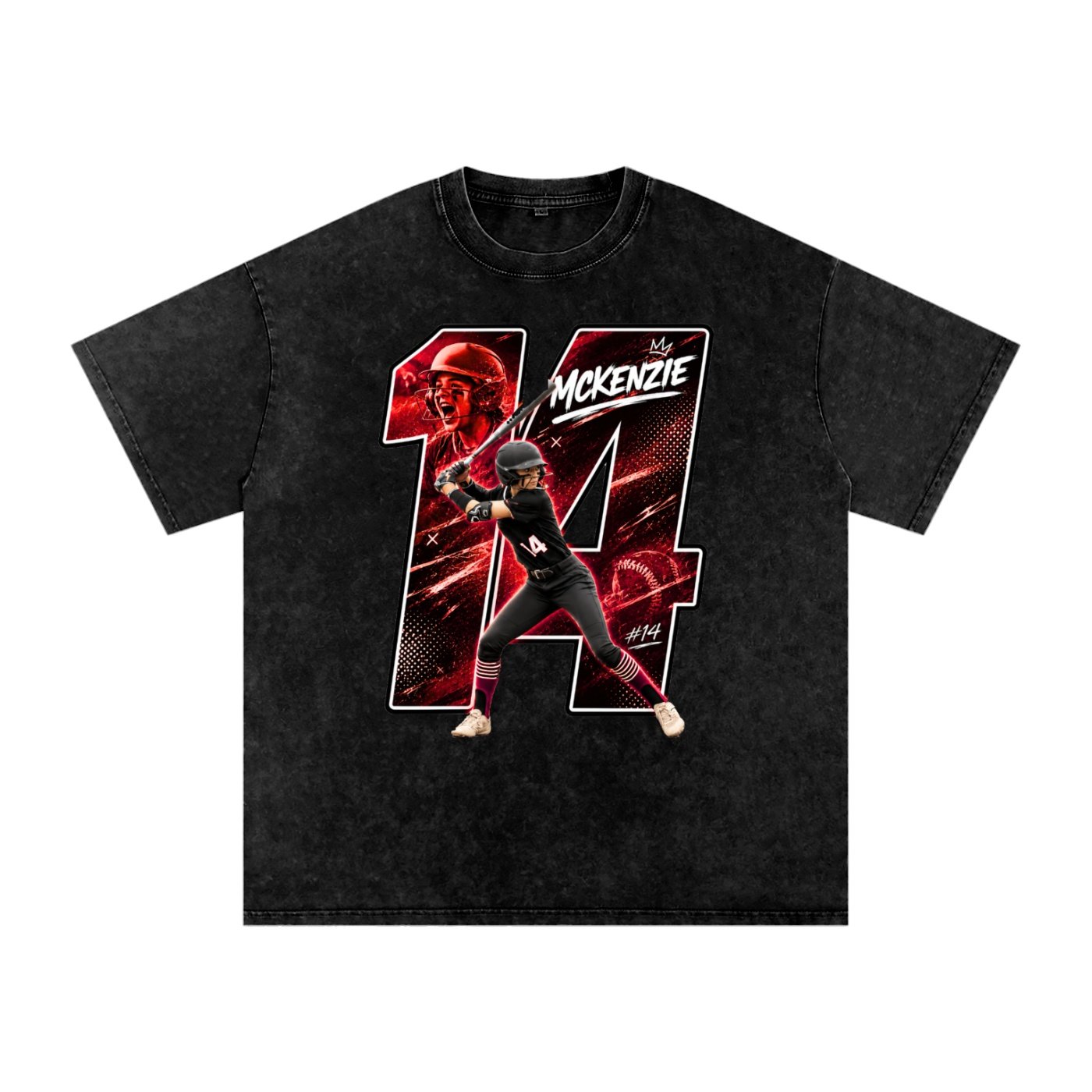 Mckenzie Pittman Snow Washed Oversized TEE - Image 1