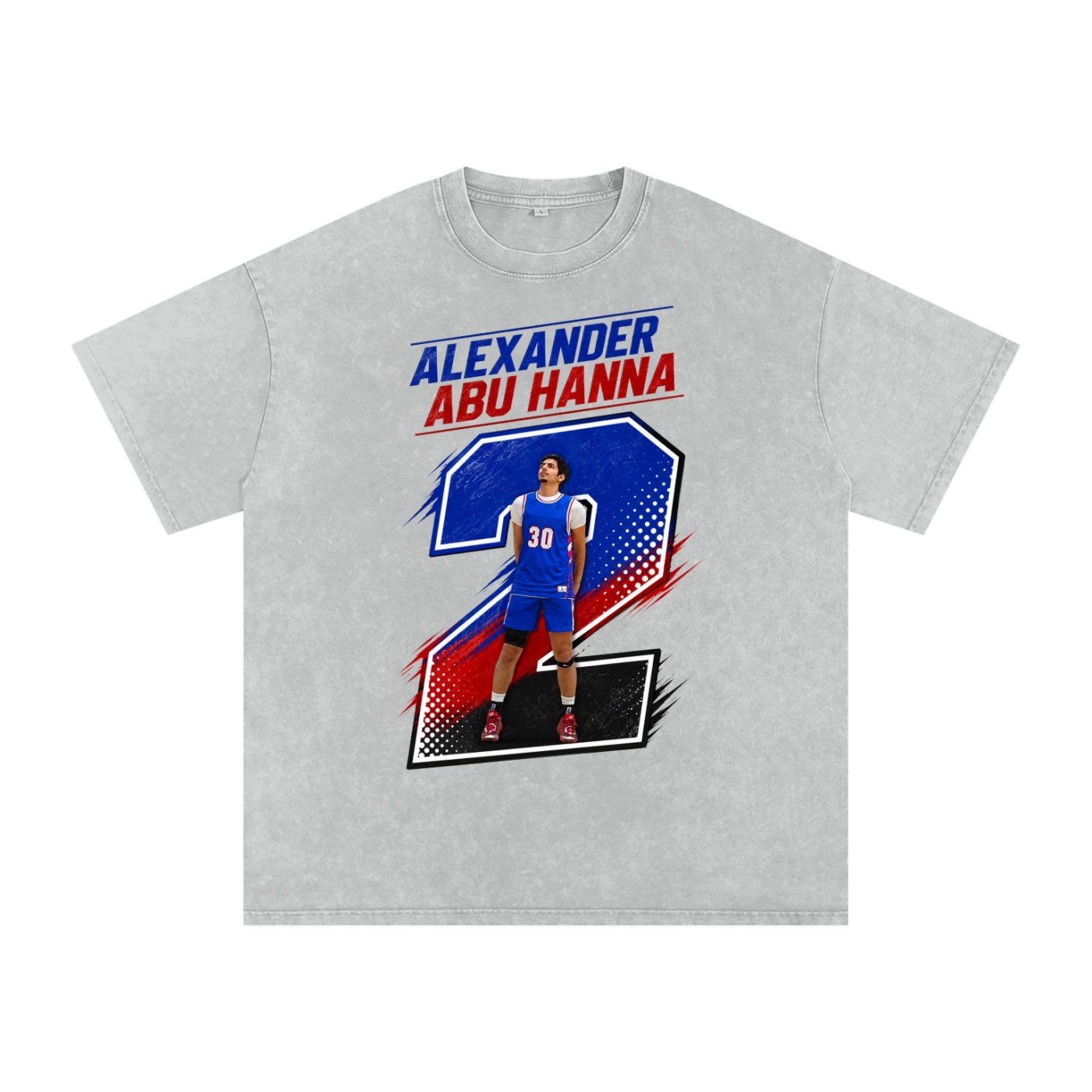 Alexander Abu Hanna Snow Washed Oversized TEE - Image 3