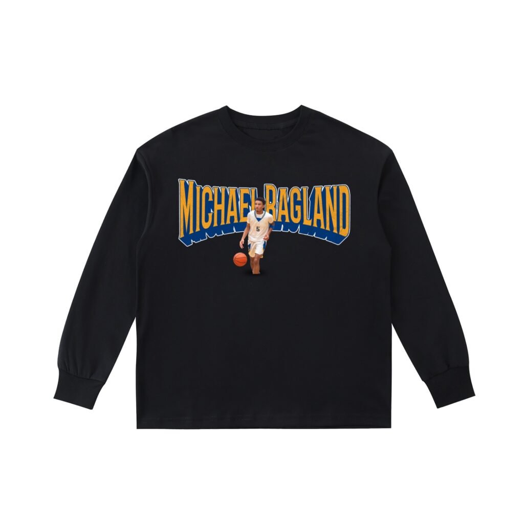 Michael Ragland Kids Cotton Long-Sleeve Tee