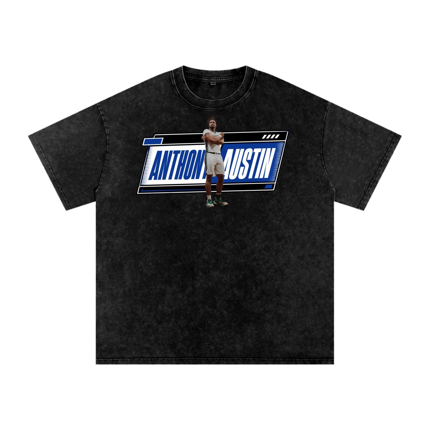 Anthony Austin Snow Washed Oversized TEE - Image 1