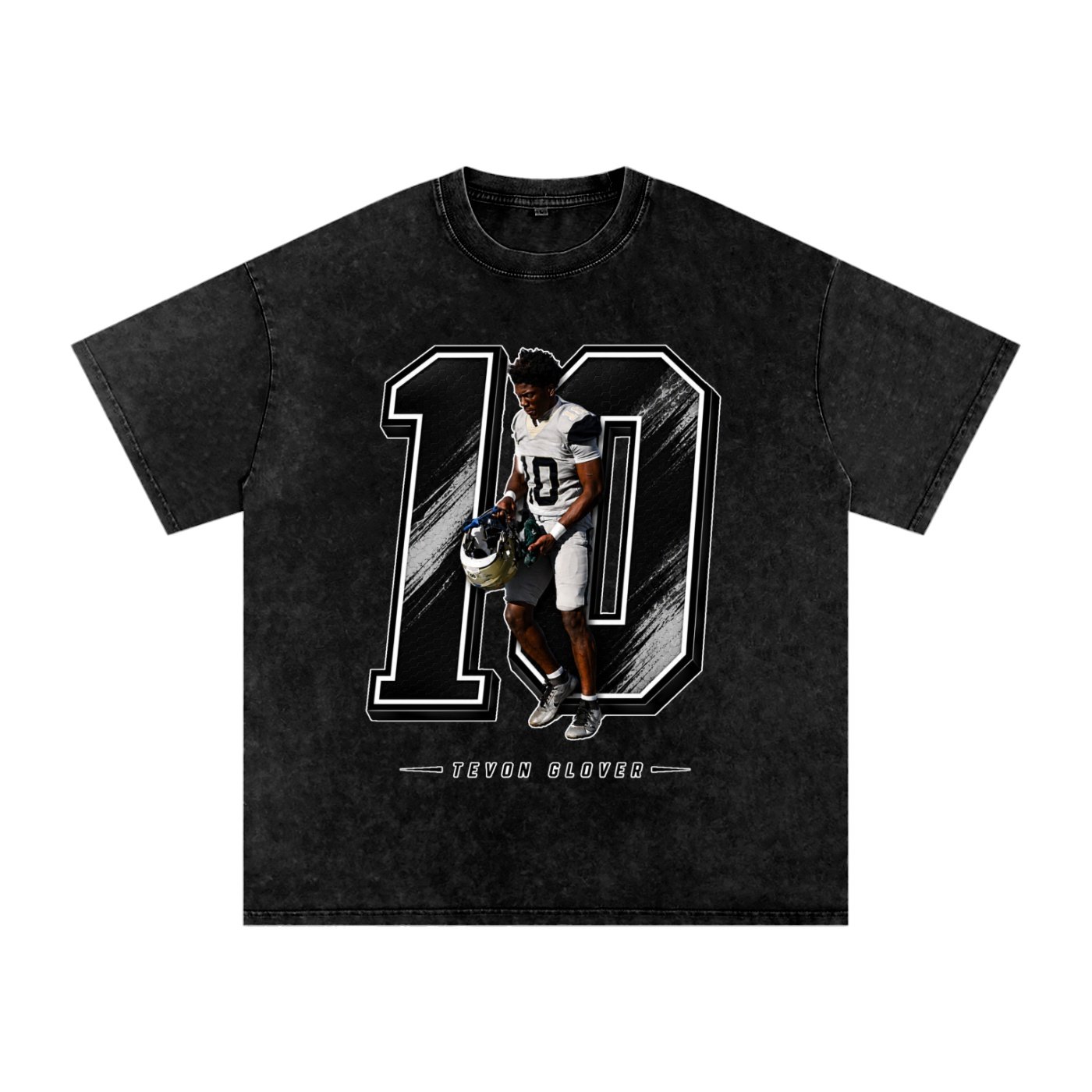 Tevon glover Snow Washed Oversized TEE - Image 1