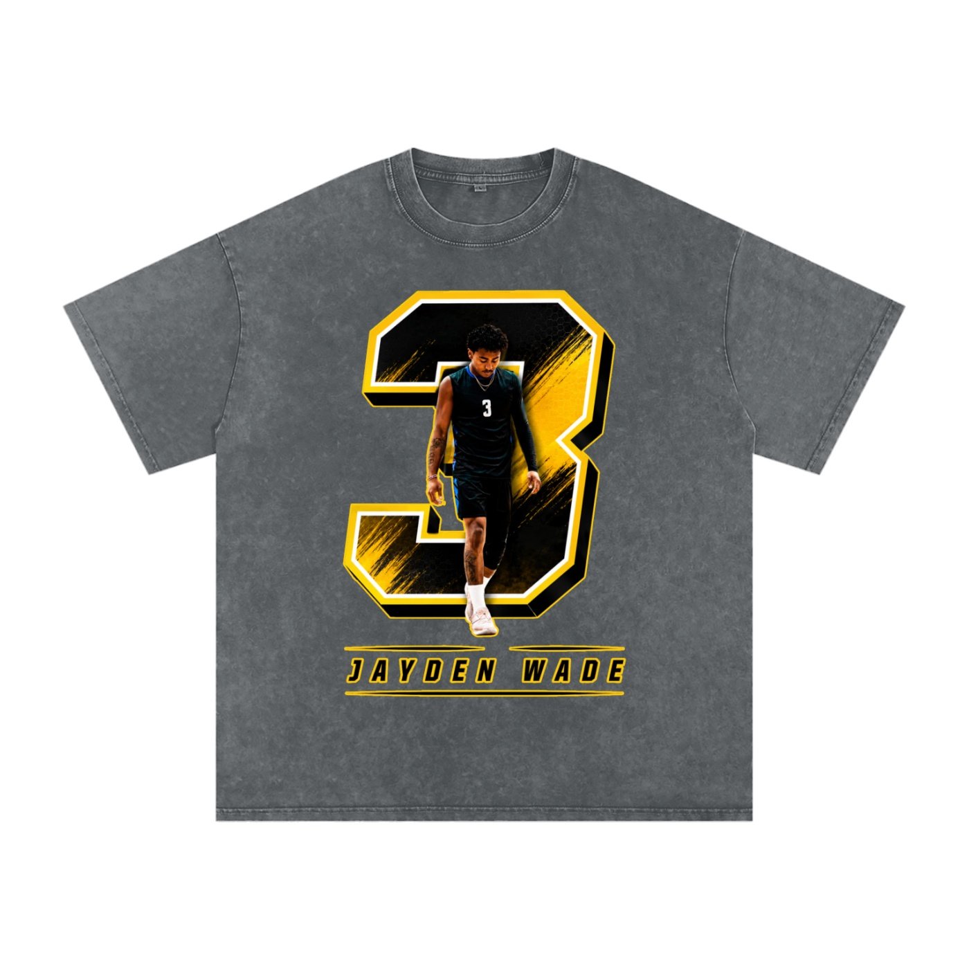 Jayden Wade Snow Washed Oversized TEE - Image 4