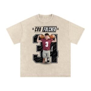 Cru Felcher Snow Washed Oversized TEE - Image 1