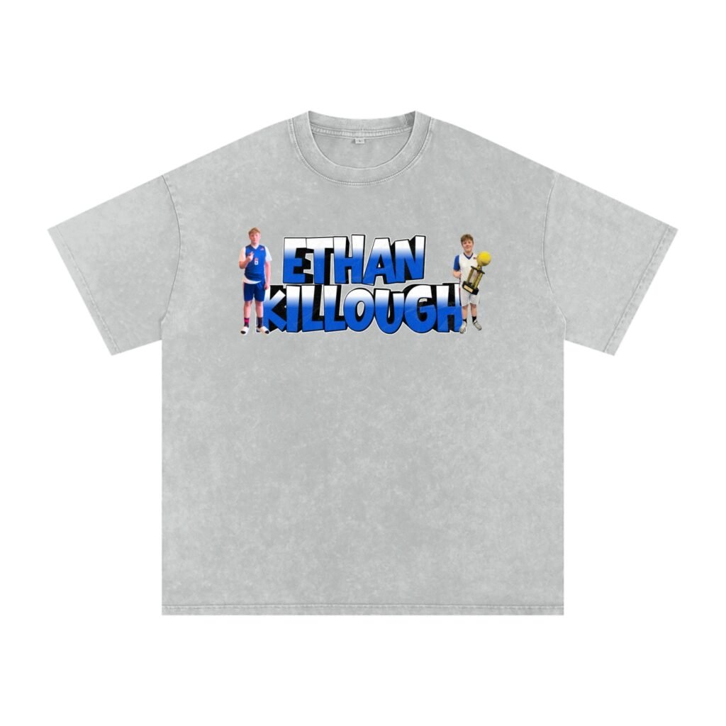 Ethan killough Snow Washed Oversized TEE