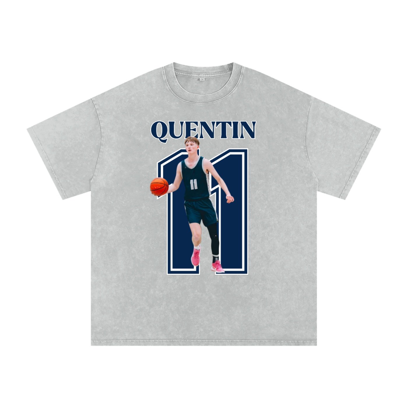 Quentin Jones Snow Washed Oversized TEE - Image 3