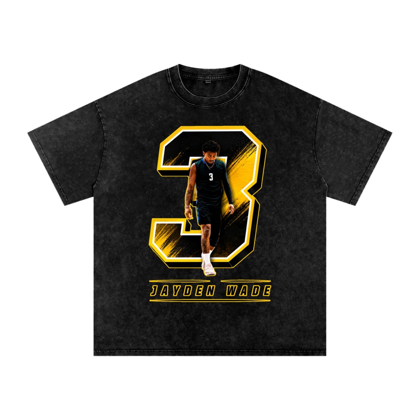 Jayden Wade Snow Washed Oversized TEE - Image 1