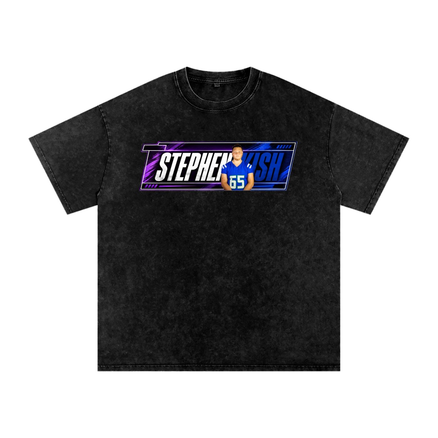 Stephen Kish Snow Washed Oversized TEE - Image 1