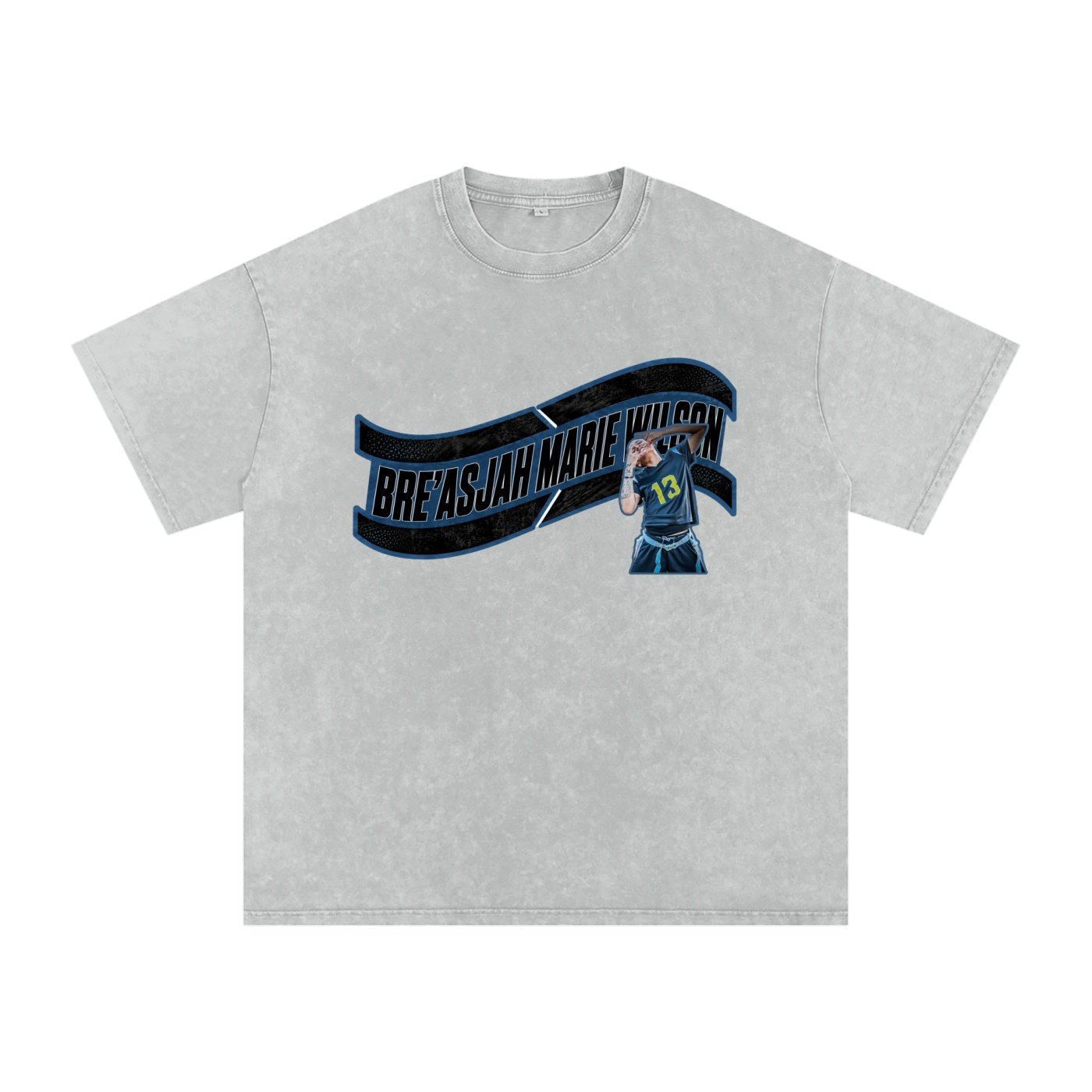 Bre'asjah Snow Washed Oversized TEE - Image 3