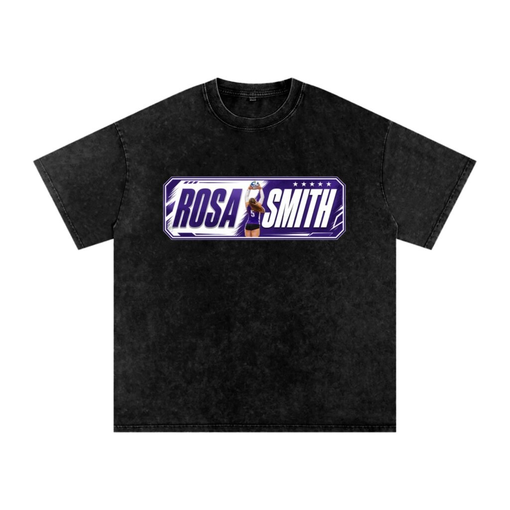 Rosa Smith Snow Washed Oversized TEE